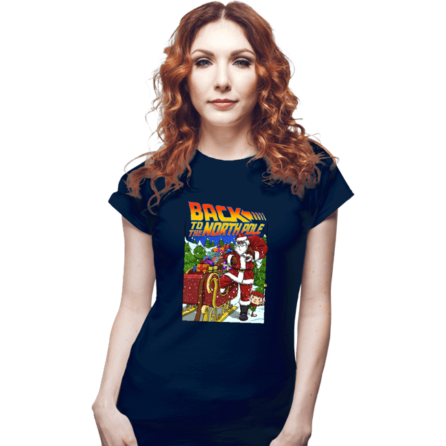 Secret_Shirts Fitted Shirts, Woman / Small / Navy Back To The North Poll