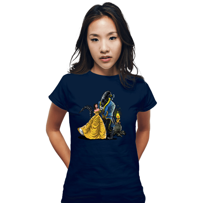 Secret_Shirts Fitted Shirts, Woman / Small / Navy Beauty And The Alien