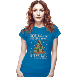 Shirts Fitted Shirts, Woman / Small / Sapphire Fatty Christmas