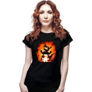 Daily_Deal_Shirts Fitted Shirts, Woman / Small / Black Fire Evolution