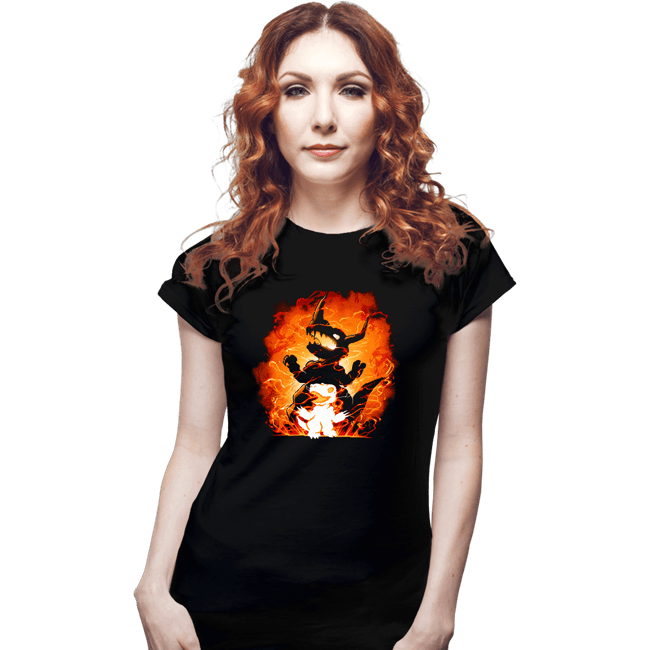 Daily_Deal_Shirts Fitted Shirts, Woman / Small / Black Fire Evolution