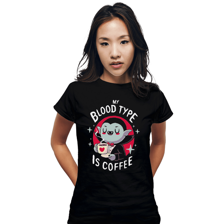 Shirts Fitted Shirts, Woman / Small / Black Coffee Vampire