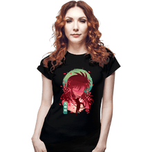 Load image into Gallery viewer, Daily_Deal_Shirts Fitted Shirts, Woman / Small / Black Kurama&#39;s Rose Whirlwind
