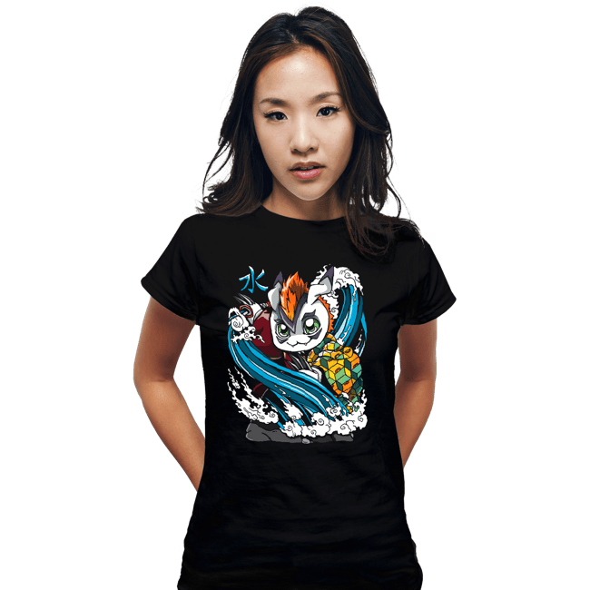 Daily_Deal_Shirts Fitted Shirts, Woman / Small / Black Hashira Water