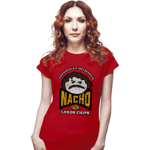 Daily_Deal_Shirts Fitted Shirts, Woman / Small / Red Nacho