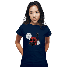 Load image into Gallery viewer, Shirts Fitted Shirts, Woman / Small / Navy Death Merc
