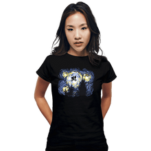 Load image into Gallery viewer, Secret_Shirts Fitted Shirts, Woman / Small / Black Starry Extraterrestrial
