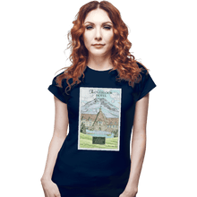 Load image into Gallery viewer, Shirts Fitted Shirts, Woman / Small / Navy Stay at the Overlook Hotel
