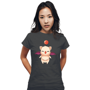 Shirts Fitted Shirts, Woman / Small / Charcoal Moogle
