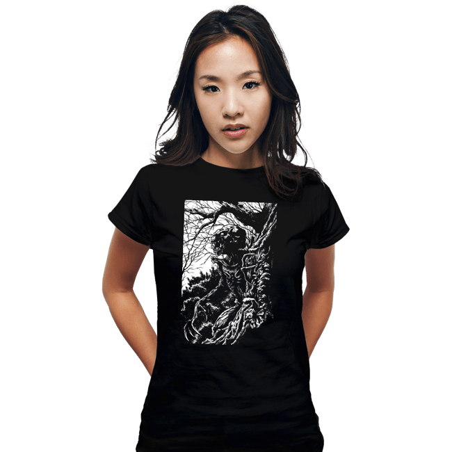 Shirts Fitted Shirts, Woman / Small / Black PumpkinHead