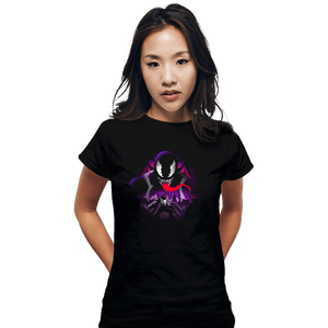 Daily_Deal_Shirts Fitted Shirts, Woman / Small / Black Black Symbiote