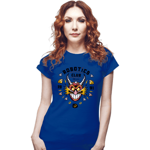 Shirts Fitted Shirts, Woman / Small / Royal Blue The Robotics Club
