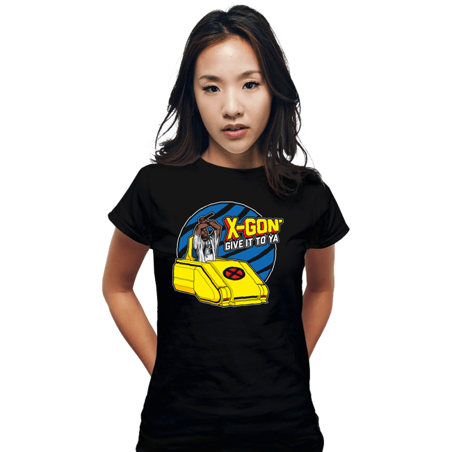 Secret_Shirts Fitted Shirts, Woman / Small / Black X-Gon' give it to ya!