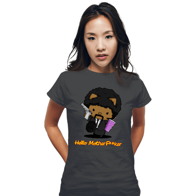 Secret_Shirts Fitted Shirts, Woman / Small / Charcoal Hello Motherf*cker