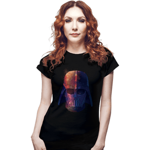 Daily_Deal_Shirts Fitted Shirts, Woman / Small / Black Galactic Darth Vader