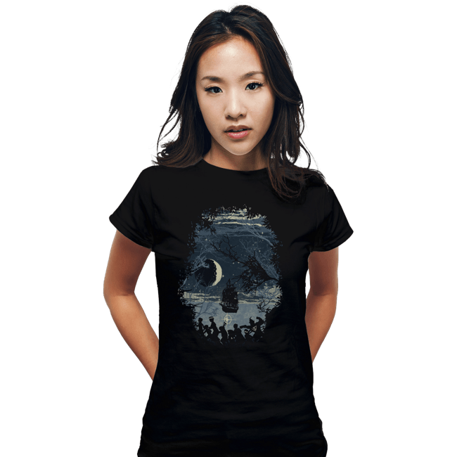 Daily_Deal_Shirts Fitted Shirts, Woman / Small / Black Cove Explorers