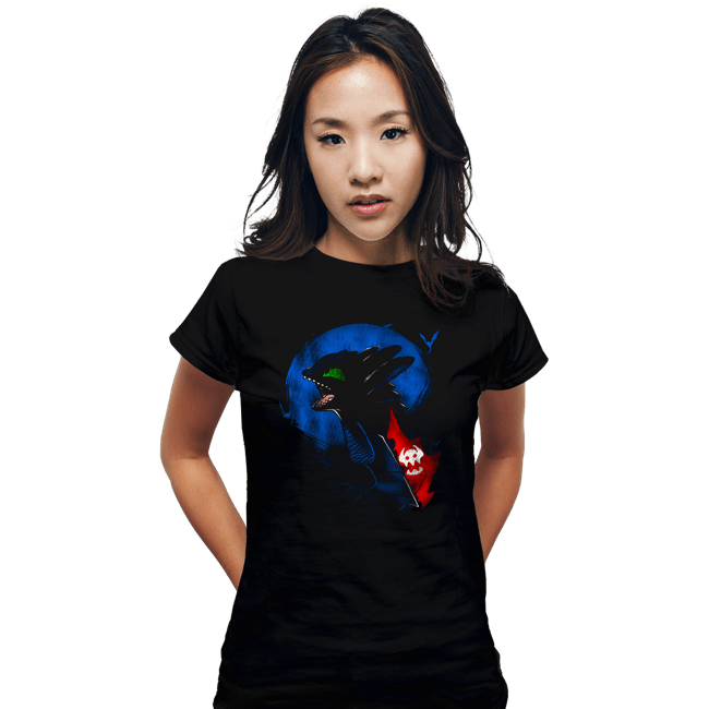 Shirts Fitted Shirts, Woman / Small / Black Night Fury