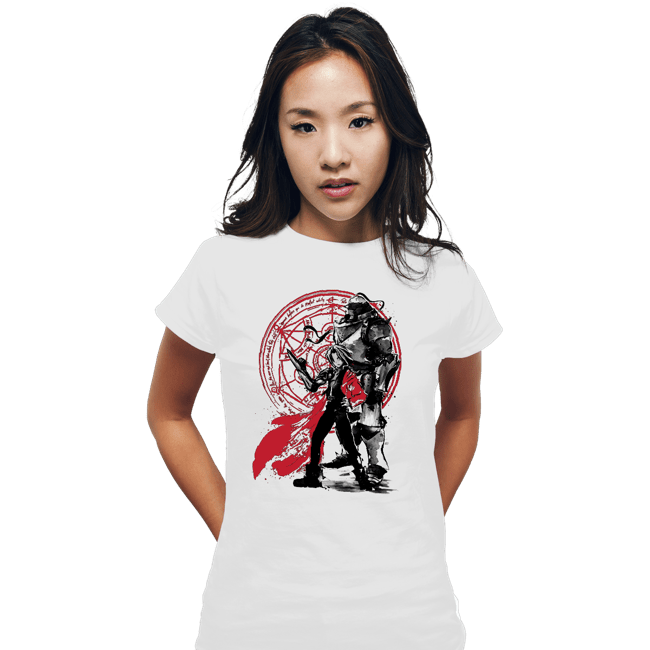 Shirts Fitted Shirts, Woman / Small / White The Fullmetal Alchemist