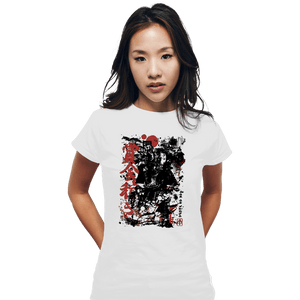 Daily_Deal_Shirts Fitted Shirts, Woman / Small / White Ronin Boba