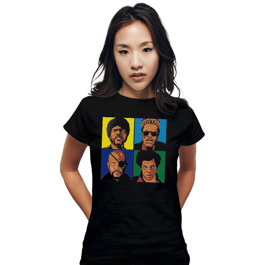 Shirts Fitted Shirts, Woman / Small / Black Pop Sam Jackson