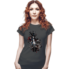 Load image into Gallery viewer, Secret_Shirts Fitted Shirts, Woman / Small / Charcoal Alice In Madness
