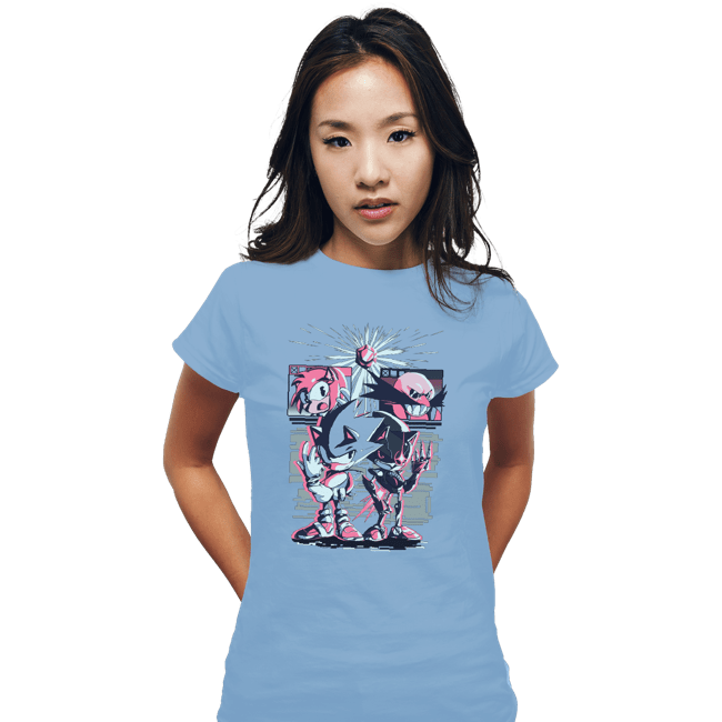 Daily_Deal_Shirts Fitted Shirts, Woman / Small / Powder Blue Race For The Future