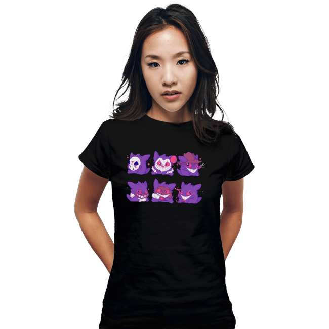Secret_Shirts Fitted Shirts, Woman / Small / Black Horror Gengars