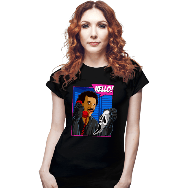 Daily_Deal_Shirts Fitted Shirts, Woman / Small / Black Hello Slasher