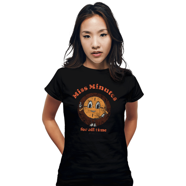 Shirts Fitted Shirts, Woman / Small / Black Miss Minutes