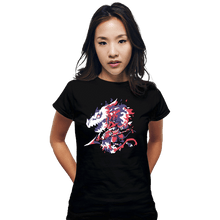 Load image into Gallery viewer, Daily_Deal_Shirts Fitted Shirts, Woman / Small / Black Dragon Knight
