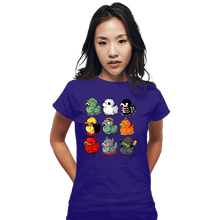 Load image into Gallery viewer, Secret_Shirts Fitted Shirts, Woman / Small / Violet Ducky Halloween
