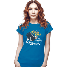 Load image into Gallery viewer, Shirts Fitted Shirts, Woman / Small / Sapphire Bullet Chill Summer
