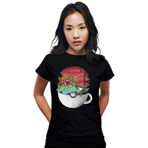 Shirts Fitted Shirts, Woman / Small / Black Cup Of Grass