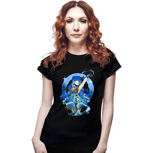Shirts Fitted Shirts, Woman / Small / Black Valley Orchid Yelan
