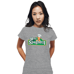 Secret_Shirts Fitted Shirts, Woman / Small / Sports Grey Mom's Spaghetti