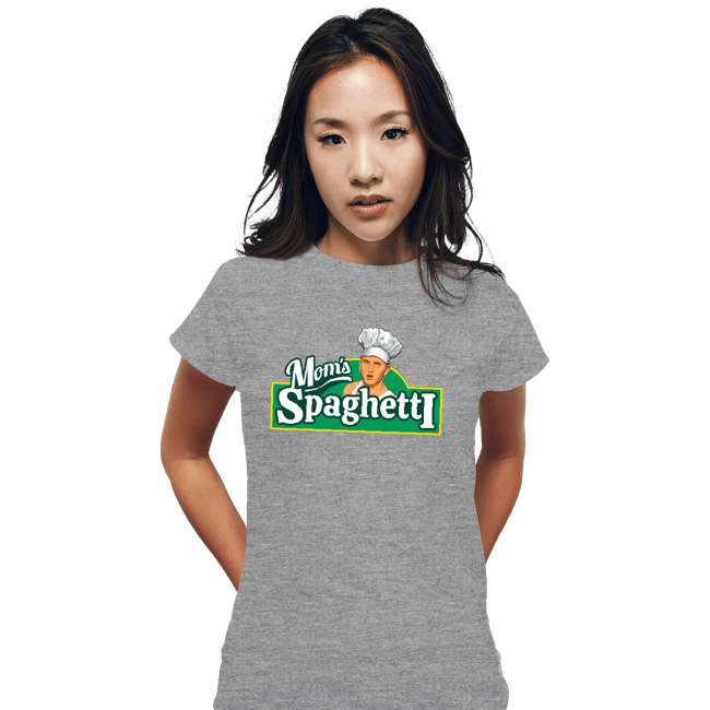 Secret_Shirts Fitted Shirts, Woman / Small / Sports Grey Mom's Spaghetti