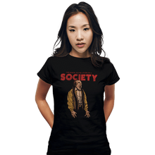 Load image into Gallery viewer, Daily_Deal_Shirts Fitted Shirts, Woman / Small / Black A Society
