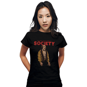 Daily_Deal_Shirts Fitted Shirts, Woman / Small / Black A Society