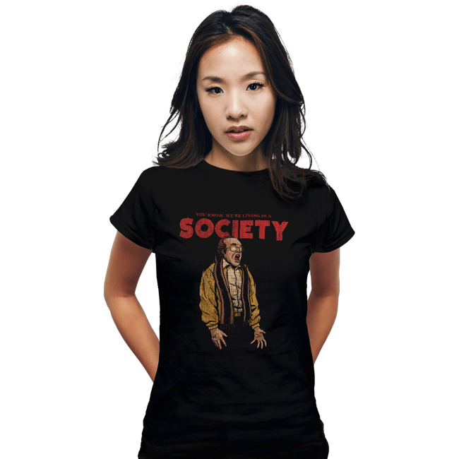 Daily_Deal_Shirts Fitted Shirts, Woman / Small / Black A Society