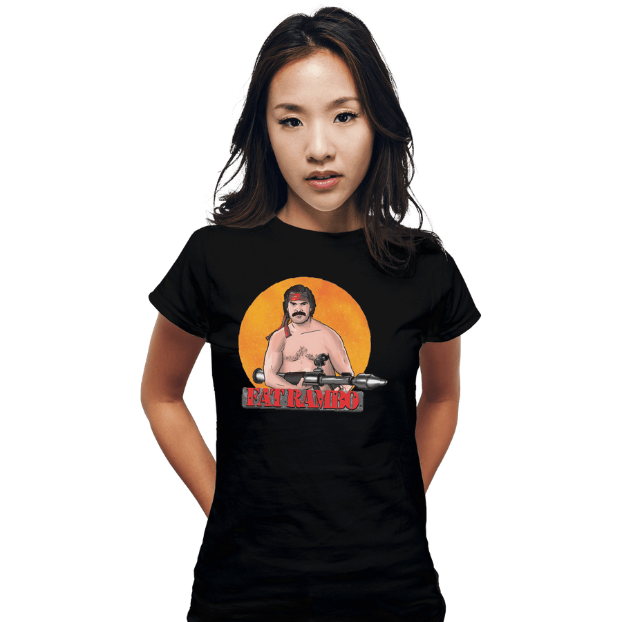 Shirts Fitted Shirts, Woman / Small / Black Fat Rambo