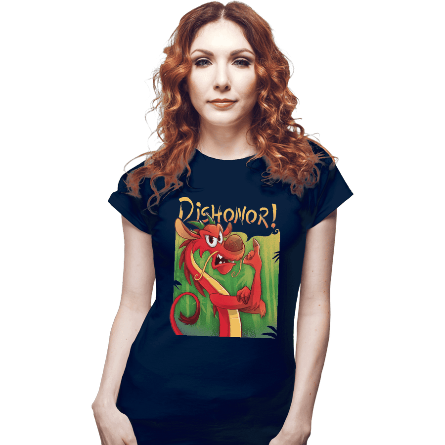 Shirts Fitted Shirts, Woman / Small / Navy Dishonor On You