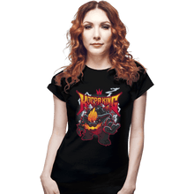 Load image into Gallery viewer, Shirts Fitted Shirts, Woman / Small / Black Metalknight
