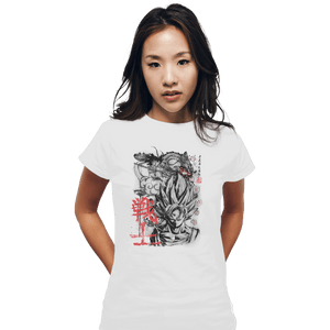 Shirts Fitted Shirts, Woman / Small / White Legend Of The Saiyan