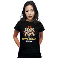 Load image into Gallery viewer, Shirts Fitted Shirts, Woman / Small / Black The Owl King
