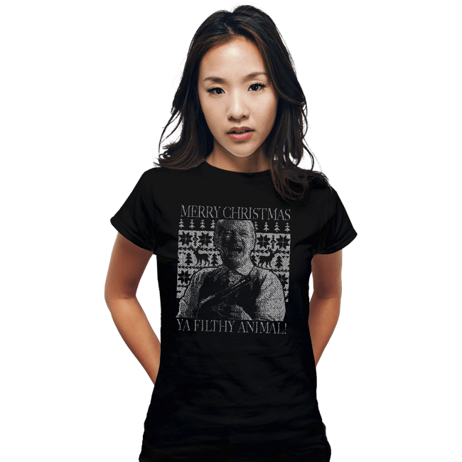 Shirts Fitted Shirts, Woman / Small / Black Ya Filthy Animal
