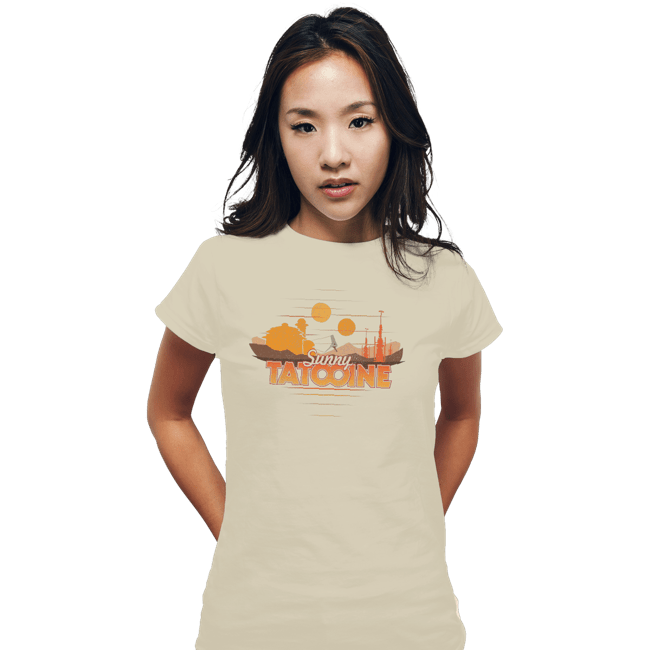 Shirts Fitted Shirts, Woman / Small / White Sunny Tatooine