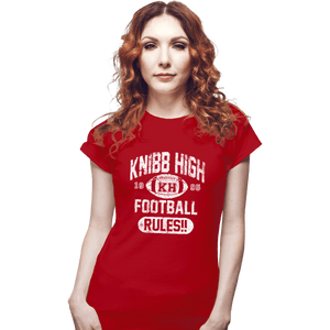 Shirts Fitted Shirts, Woman / Small / Red Knibb High Football Rules
