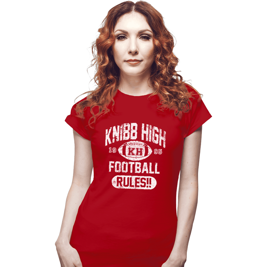 Shirts Fitted Shirts, Woman / Small / Red Knibb High Football Rules