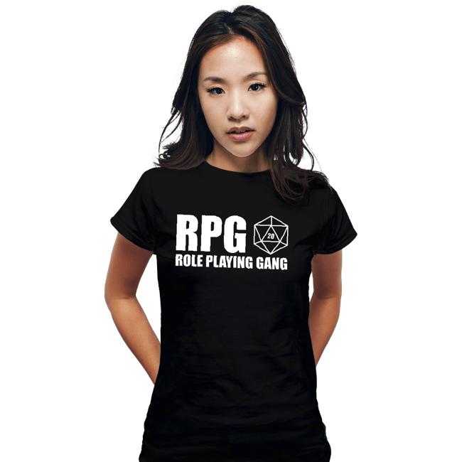 Shirts Fitted Shirts, Woman / Small / Black Role Playing Gang