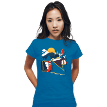 Load image into Gallery viewer, Shirts Fitted Shirts, Woman / Small / Sapphire Song Of The Wild
